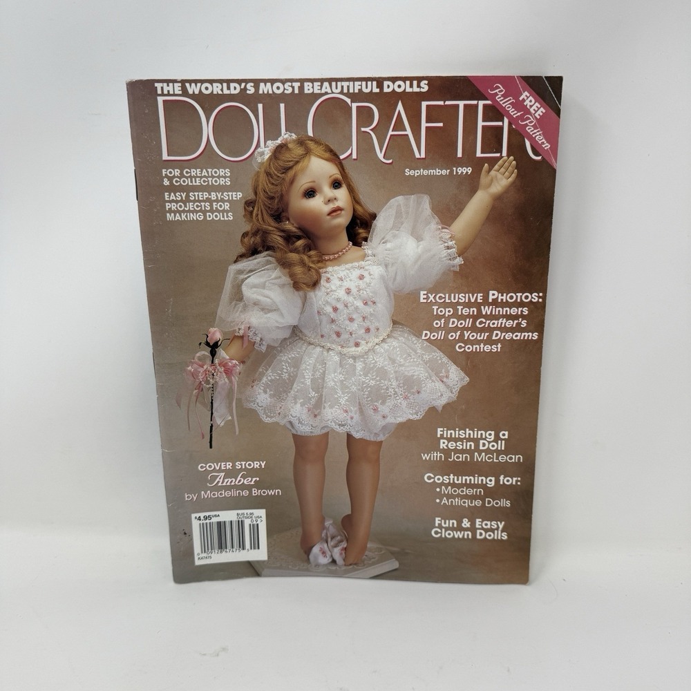 Doll Crafter Magazine September 1999 - Doll Dress Patterns, Resin Dolls, Costume